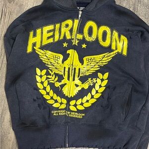 Heirloom Men's Navy Jacket with Yellow Graphic